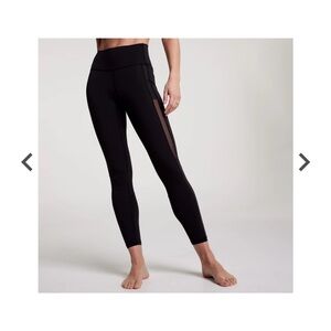 Calia Black Mesh Panel Leggings